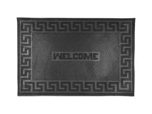 Коврик придверный 40 х 60 см черный, «Welcome», ТМ Blabar