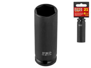 Головка ударная тонкост. 1/2″ 21мм 6гр. глубокая PRO STARTUL (PRO-32121)