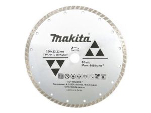 Алмазный круг 230х22,23 мм по граниту Turbo MAKITA