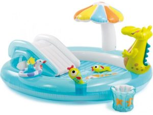 Надувной игровой центр Крокодил, 203х173х89 см, INTEX