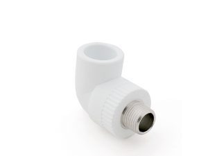 Колено ПП комб. нар. 25х1/2″, бел. РТП