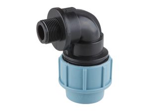 Колено ПЭ 25 х 1/2″ нар., AV Engineering