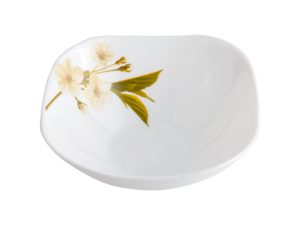 Салатник стеклокерамический, 200 мм, квадратный, серия SNOWDROP (Подснежник), DIVA LA OPALA