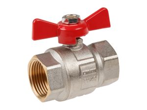 Кран шаровый 1″ вн.-вн. бабочка PN40, AV Engineering