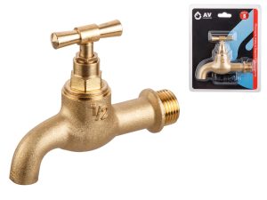 Кран водоразборный 1/2″ нар. настенный, AV Engineering