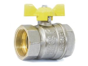 Кран шаровый 1″ вн.-вн. бабочка (ГАЗ) PN40, LD
