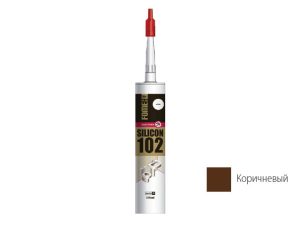 Герметик силиконовый санитарный FOME FLEX «SANITARY SILICON 102» (корич.) 310мл