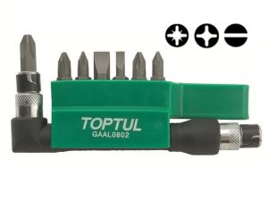 Набор бит 1/4″ 30мм 8шт. TOPTUL