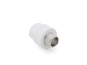 Ниппель ПП комб. нар. 20х1/2″, бел. РТП