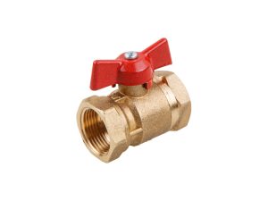 Кран шаровый стандарт. 1/2″ вн.-вн. бабочка PN1,6 МПа, 11Б27п7, Цветлит