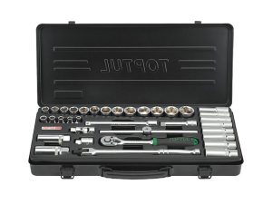 Набор головок 3/8″ 6-24мм 35предм. 6гр. метал.кейс TOPTUL