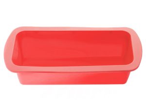 Форма для выпечки, силиконовая, прямоугольная, 27 х 13.5 х 6 см, красная, PERFECTO LINEA