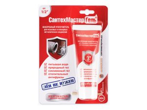 Гель «Сантехмастер» 60г, красный, РФ