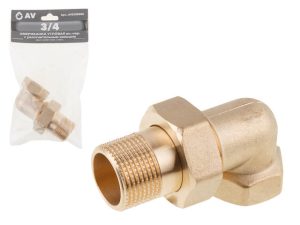 Американка угловая 3/4″ вн.-нар., AV Engineering (инд. упак.)