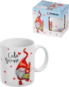 Кружка керамическая, в кор., 350 мл., CUTE GNOME-2, PERFECTO LINEA