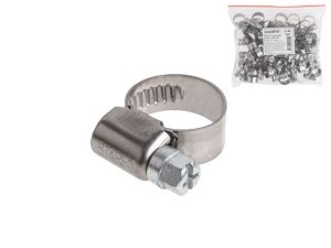 Хомут червячный 10-16 мм, нерж.сталь (W2) (50 шт в пакете) STARFIX