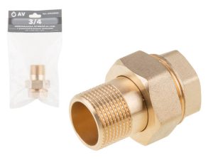 Американка прямая 3/4″ вн.-нар., AV Engineering (инд. упак.)