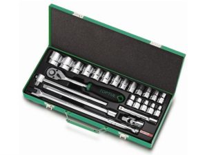 Набор головок 1/2″ 8-32мм 24предм. 6гр. метал.кейс TOPTUL