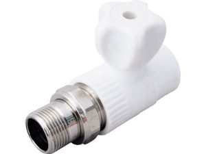 Кран вент. для радиатора ПП 20х1/2″ прямой, бел. РТП