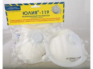 Респиратор РК Юлия-119 формов. с клап. FFP1 (до 4 ПДК) (индивид. уп.)
