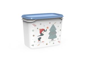 Контейнер Christmas, 1 л, васильковый, BEROSSI