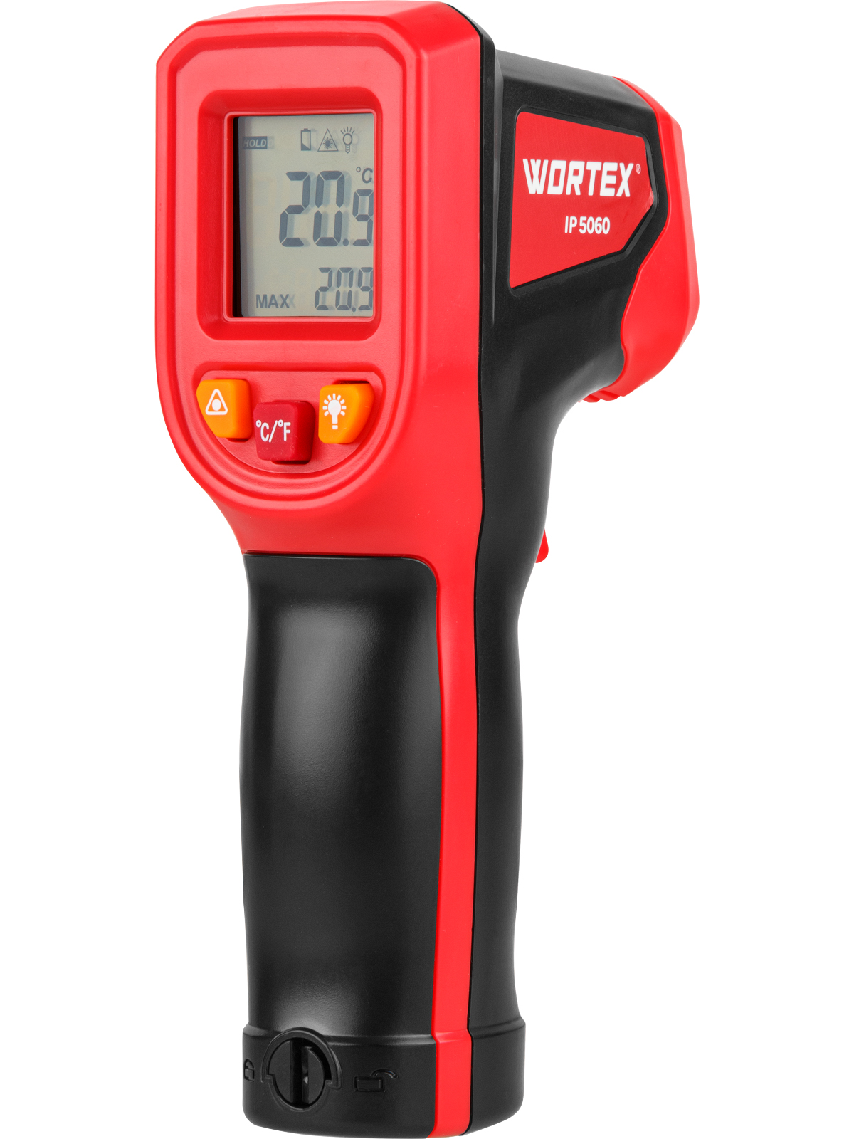 Инфракрасный термометр (пирометр) WORTEX IP 5060 -50°C…+600°C,регулировка чувствительности 0,1-1,0