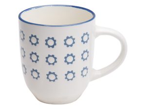 Кружка керамическая, 340 мл, Мираж, синяя, PERFECTO LINEA