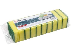 Губки кухонные Standard, 10 шт., 100х70х30 мм, ONE service