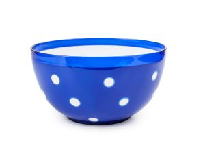 Салатник двухцветный Marusya (Маруся) 2 л, синий п/прозрачный, BEROSSI