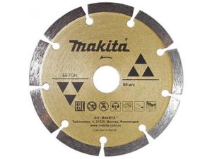 Алмазный круг 230х22 мм по бетону сегмент. MAKITA