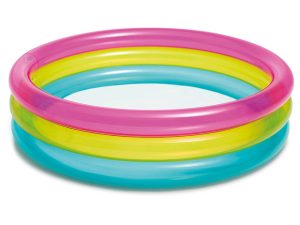 Надувной детский бассейн Rainbow, 86х25 см, INTEX