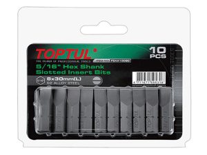 Насадка шлицевая 5/16″ 1,2х6,5х30м 10шт блистер TOPTUL