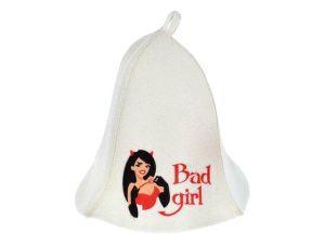 Шапка для бани и сауны «Bad girl», войлок, «Hot Pot»