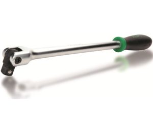 Вороток 1/2″ 375мм с обрезиненной ручкой TOPTUL