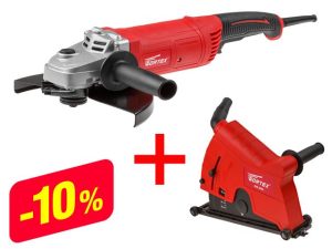 Двуручная углошлифмашина WORTEX AG 2326 в кор.+АКЦИЯ комлпект DS23000018