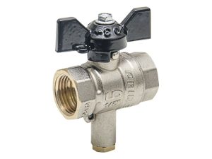 Кран шаровый 1/2″ вн.-вн. для термодатчика бабочка PN40, LD