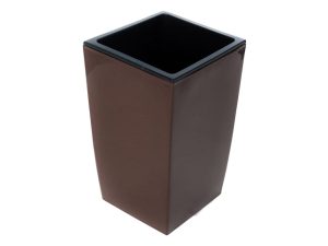 Кашпо для цветов со вставкой Жасмин, 1,5 л, шоколад, GARDENPLAST