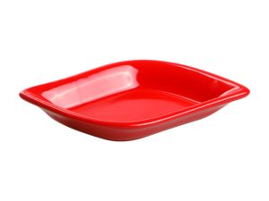 Салатник керамический, 130 мм, листок, серия Конья, красный, PERFECTO LINEA