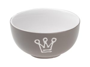 Салатник керамический, 130 мм, круглый, серия Принцесса, серый, PERFECTO LINEA