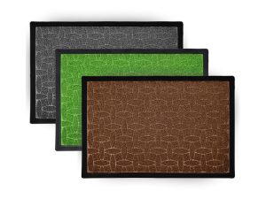 Коврик придверный рельефный, Grass, 60х90 см, VORTEX
