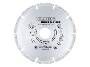 Алмазный круг 125х1.0×22.2 мм универсал  Super Master HILBERG