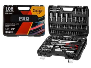 Набор головок и бит 108пр. 1/4″,1/2″ PRO STARTUL STUTTGART (PRO-108S)