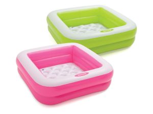 Надувной детский бассейн Play Box, 86х86х25 см, INTEX