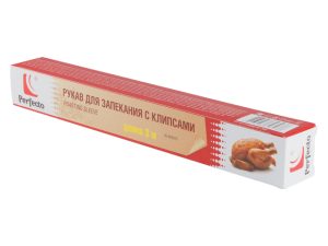 Рукав для запекания, 3 м х 28,5 см, с клипс., PERFECTO LINEA
