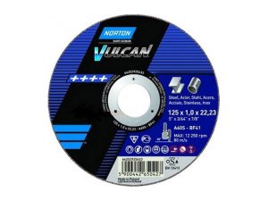 Круг отрезной 125х1.0×22.2 мм для металла Vulcan NORTON