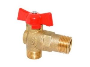 Кран шаровый угловой 1/2″ х 1/2″ для стир. машины PN1,6 МПа, 11Б27п17, Цветлит