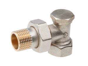 Кран вентильный угловой 1/2″ вн.-нар. для радиатора, AV Engineering