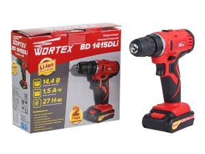 Аккум. дрель-шуруповерт WORTEX BD 1415 DLi в кор.