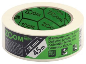 Лента малярная 38ммх45м ZOOM, белая