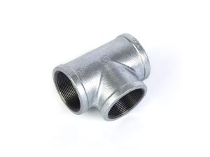 Тройник 3/4″ чугун оцинк., (2 шт. инд. упак.),  AV Engineering